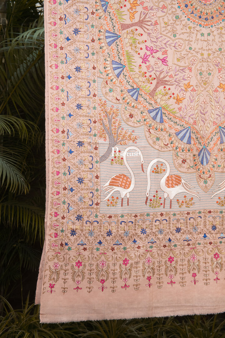 Pashtush India Womens Shawls Pashtush Womens Pure Pashmina Shawl, Peach