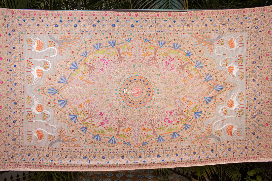 Pashtush India Womens Shawls Pashtush Womens Pure Pashmina Shawl, Peach