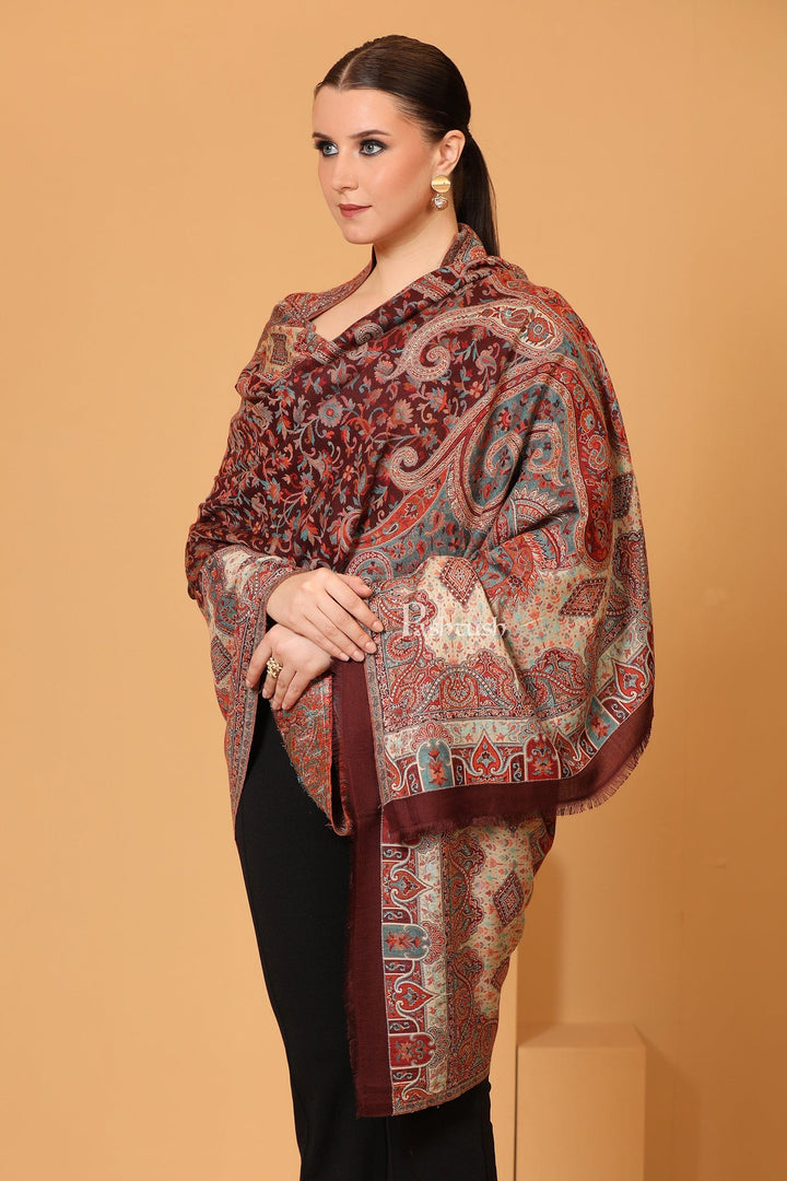 Pashtush India Womens Shawls Pashtush Womens Shawl, Antique Design, Woollen Heritage Collection