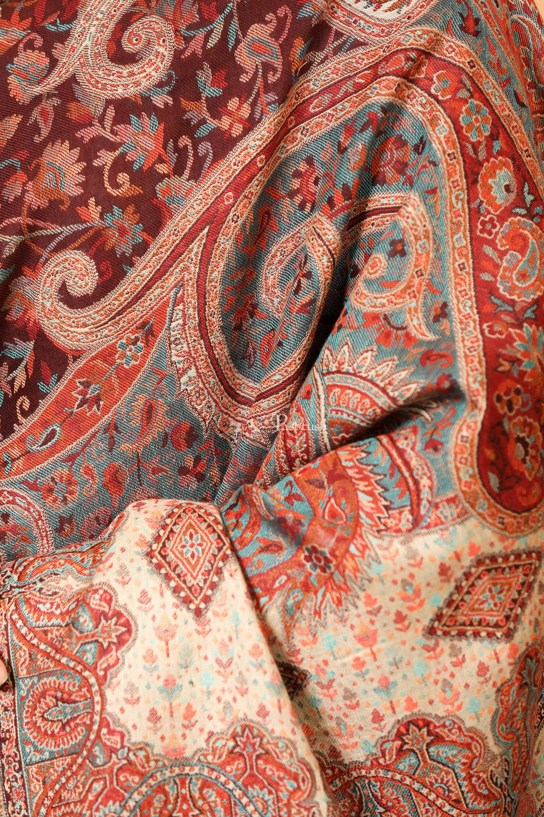 Pashtush India Womens Shawls Pashtush Womens Shawl, Antique Design, Woollen Heritage Collection