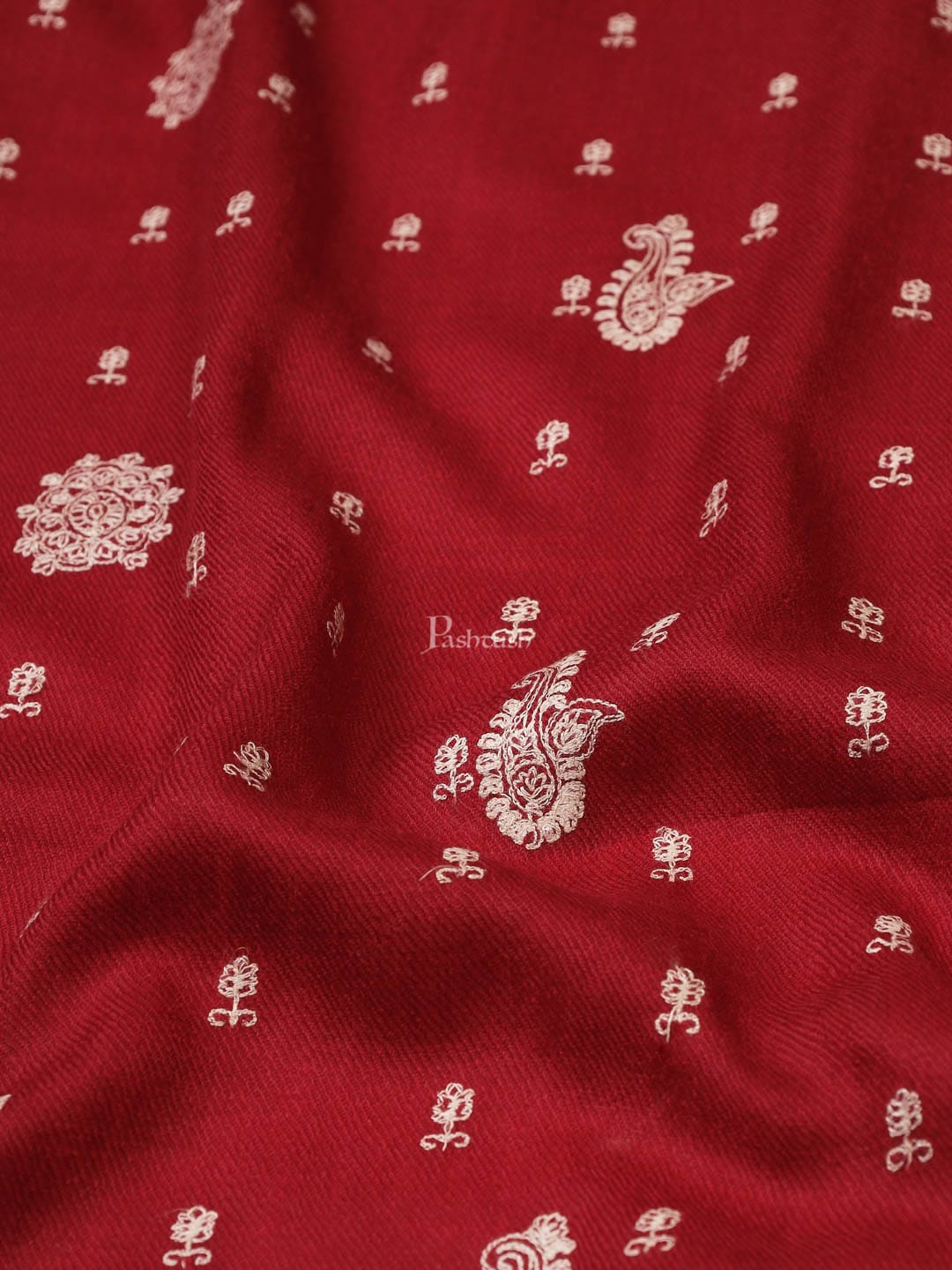 Pashtush India Womens Shawls Pashtush Womens Shawl With Tone On Tone Embroidery, Soft, Warm, Light Weight