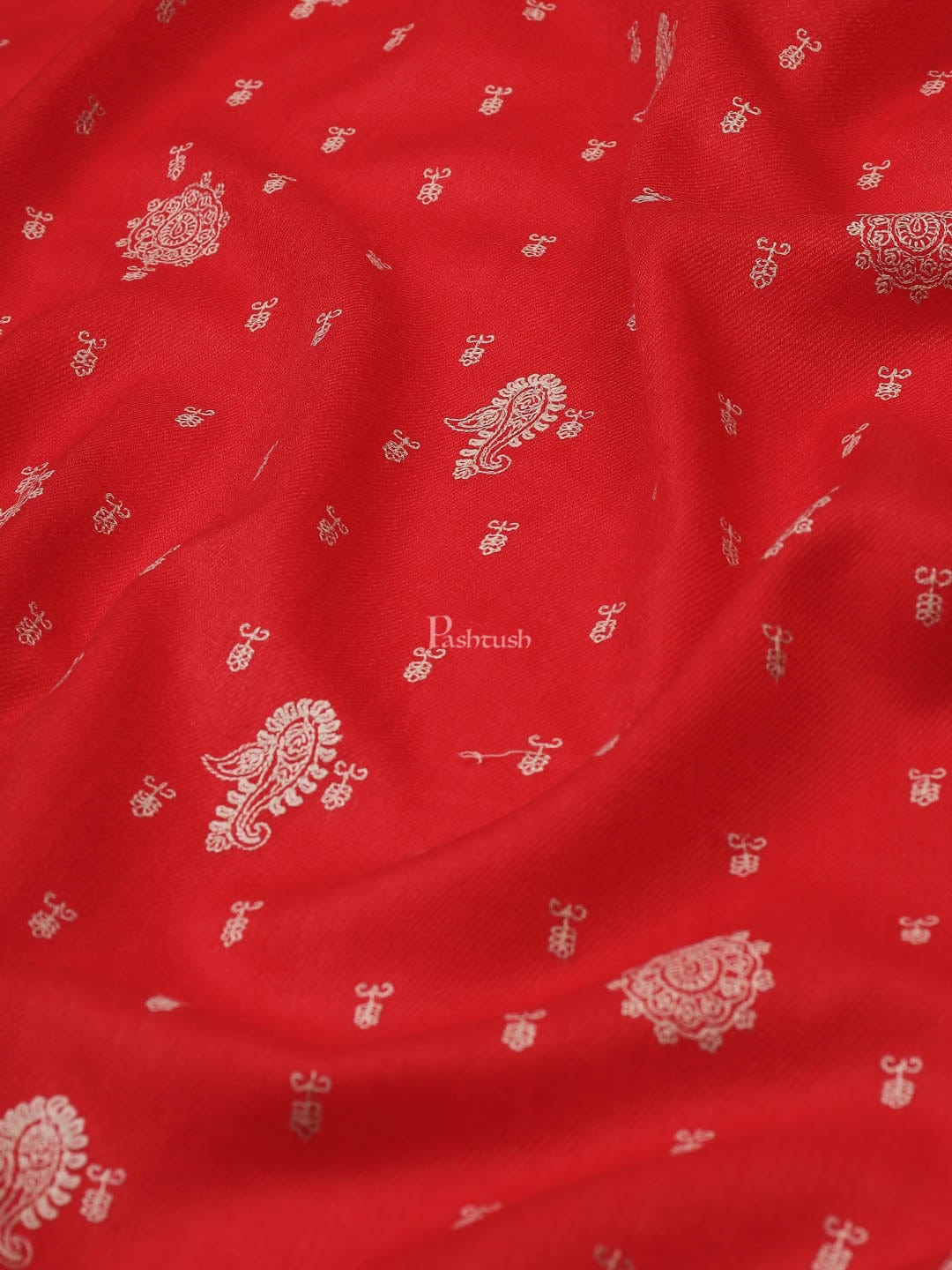 Pashtush India Womens Shawls Pashtush Womens Shawl With Tone On Tone Embroidery, Soft, Warm, Light Weight