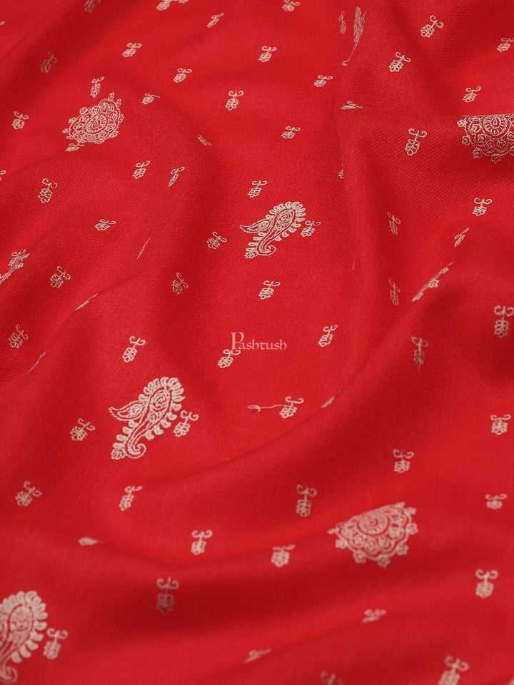 Pashtush India Womens Shawls Pashtush Womens Shawl With Tone On Tone Embroidery, Soft, Warm, Light Weight