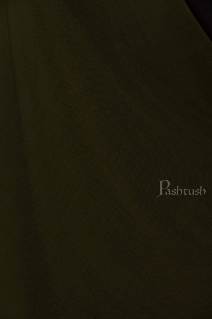 Pashtush India 70x200 Pashtush Womens Softest Cashmere Pashmina Scarf, Diamond Weave, Olive