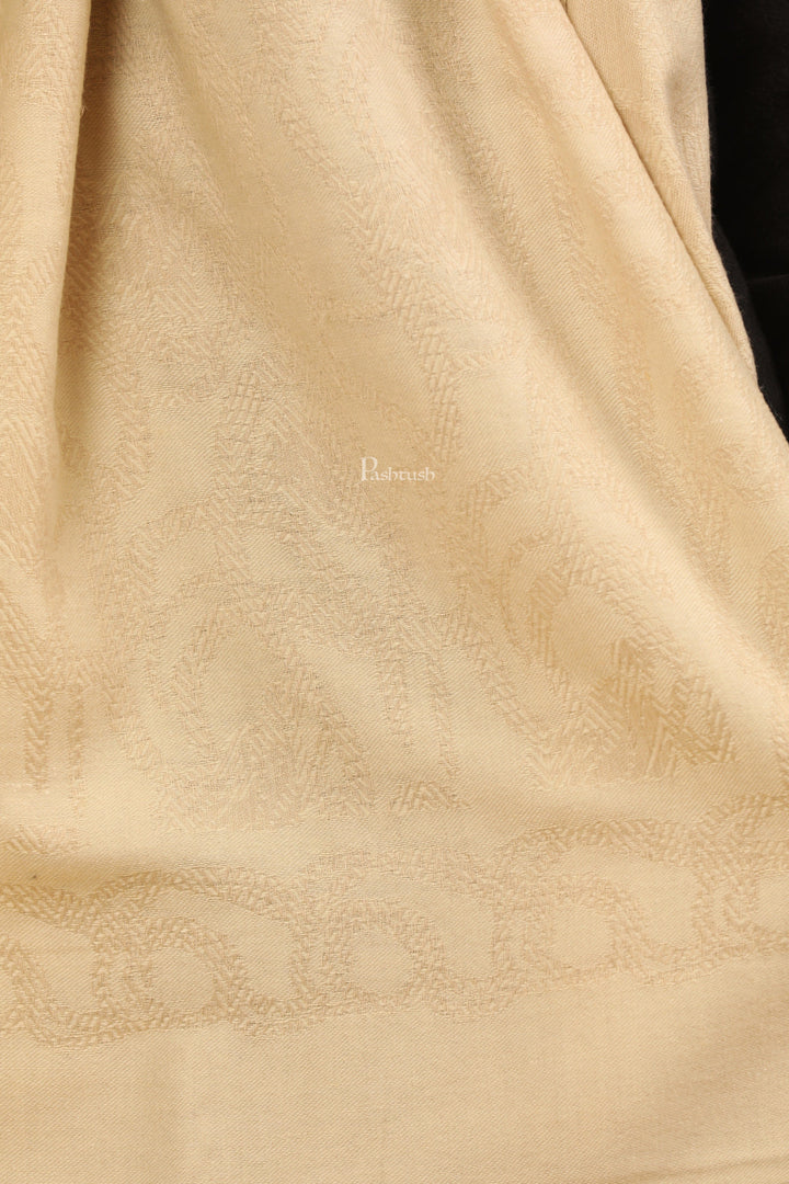 Pashtush India Womens Stoles Pashtush Womens Stole, Soft and Warm, Woven Design, Neutral hues
