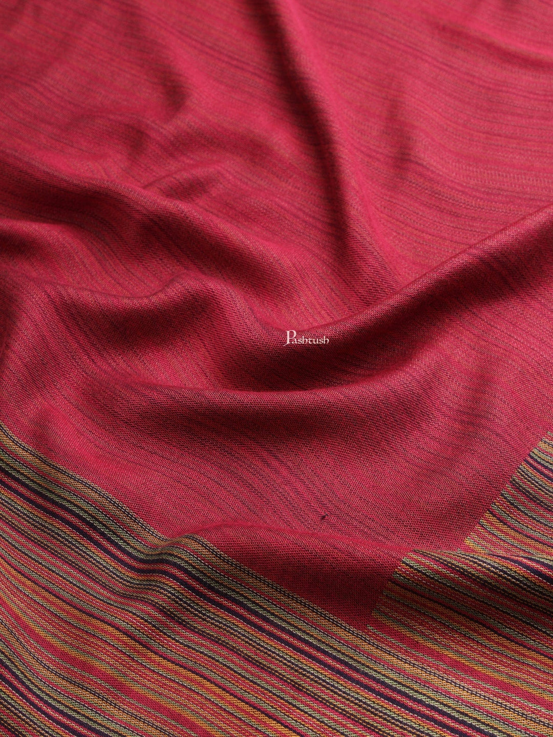 Pashtush India Womens Stoles and Scarves Scarf Pashtush Womens Womens, Bamboo, Striped Reversible Woven, Multicolour