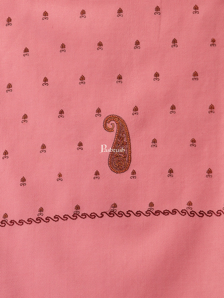 Pashtush India Womens Shawls Pashtush Womens Woollen Kashmiri Embroidery Shawl