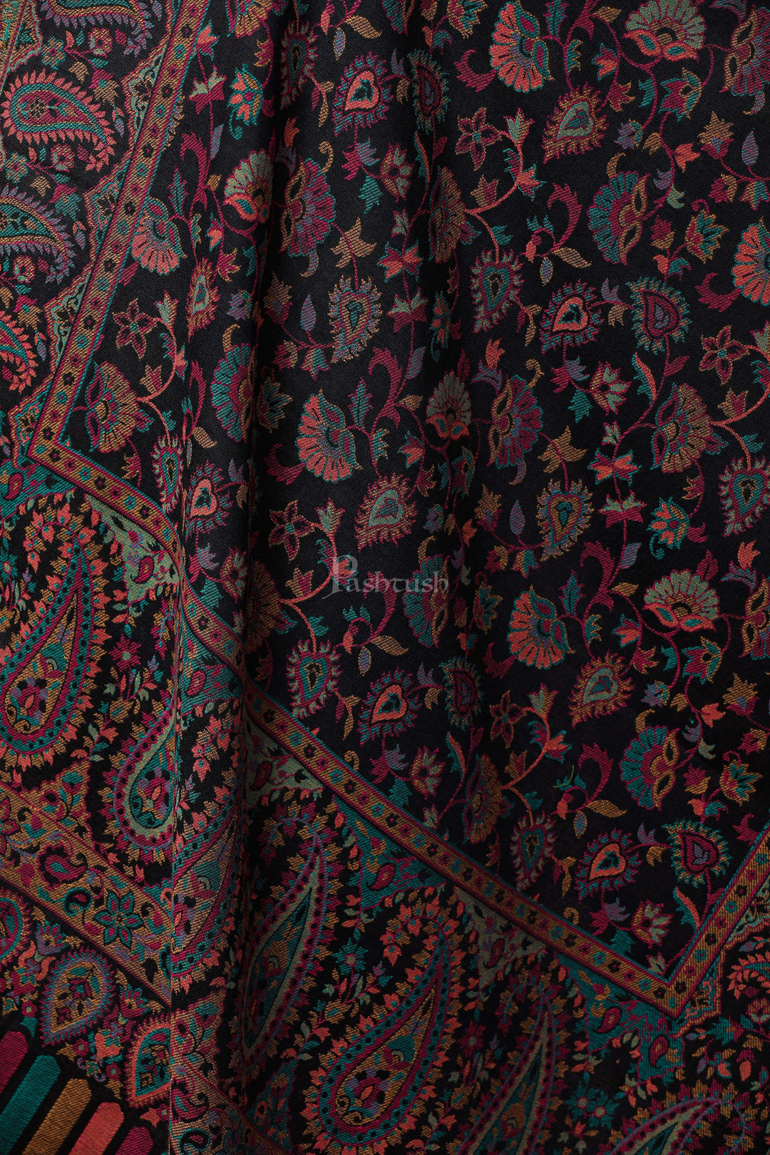 Pashtush Store Stole Pashtush Womens Woven Kaani Stole, Woollen, Faux Pashmina Stole, Multicoloured