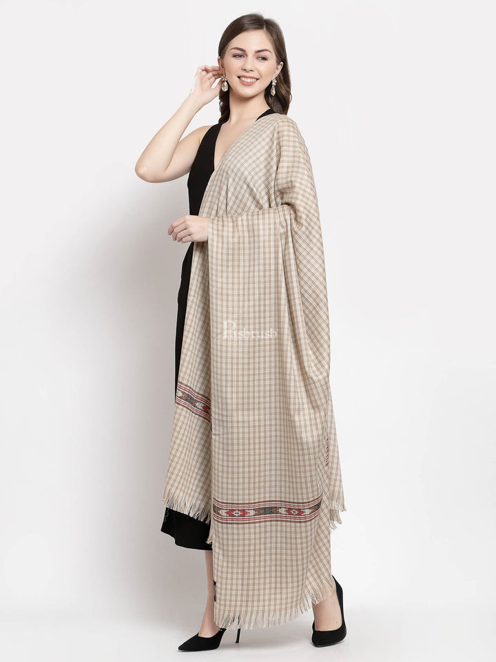 Pashtush India Womens Shawls Pashtush Woven Aztec Design Women&