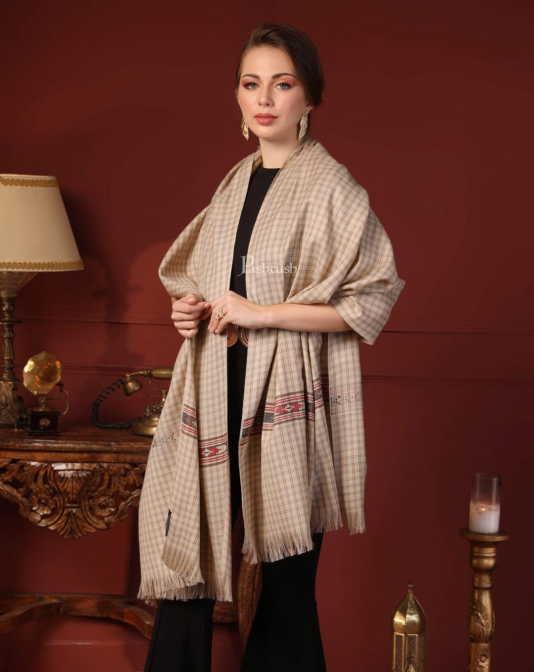Pashtush India 127x254 Pashtush Woven Kullu Design Women&