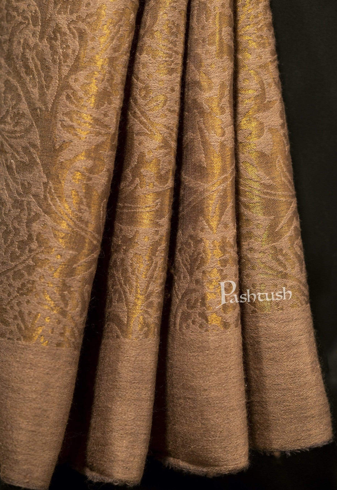 Pashtush India 70x200 Pashutsh Mens Twilight Collection, Jacquard Stole, With Metallic Thread Weave, Fine Wool