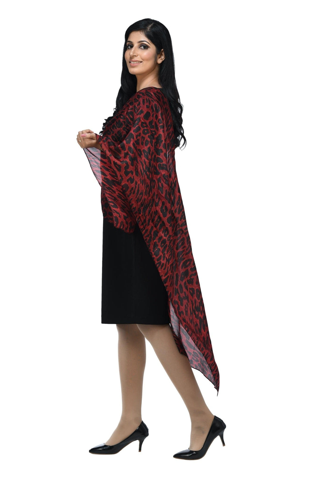 Pashwool 70x200 Pashwool Womens Pure Silk Scarf, Extra Soft and Lightweight, With Animal Pattern