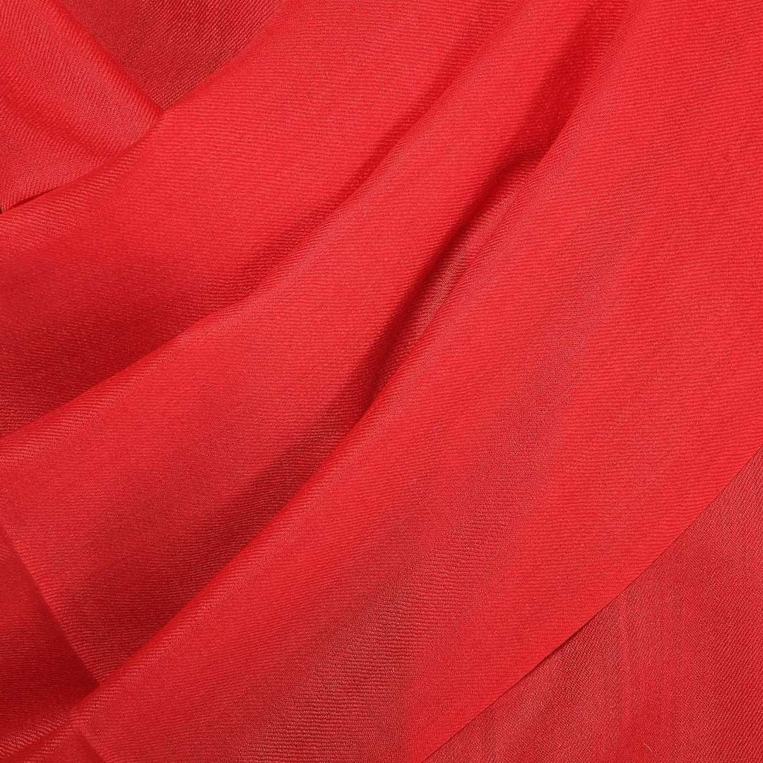 Pashtush Shawl Store Stole Pashtush Womens Extra Fine Wool Scarf, Stole, Scarlet Red (Solid Colour)