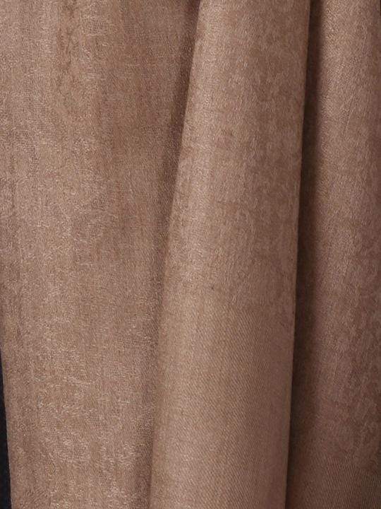 Pashtush India 70x200 Pashtush Mens Fine Wool Jacquard Muffler (Taupe Colour)