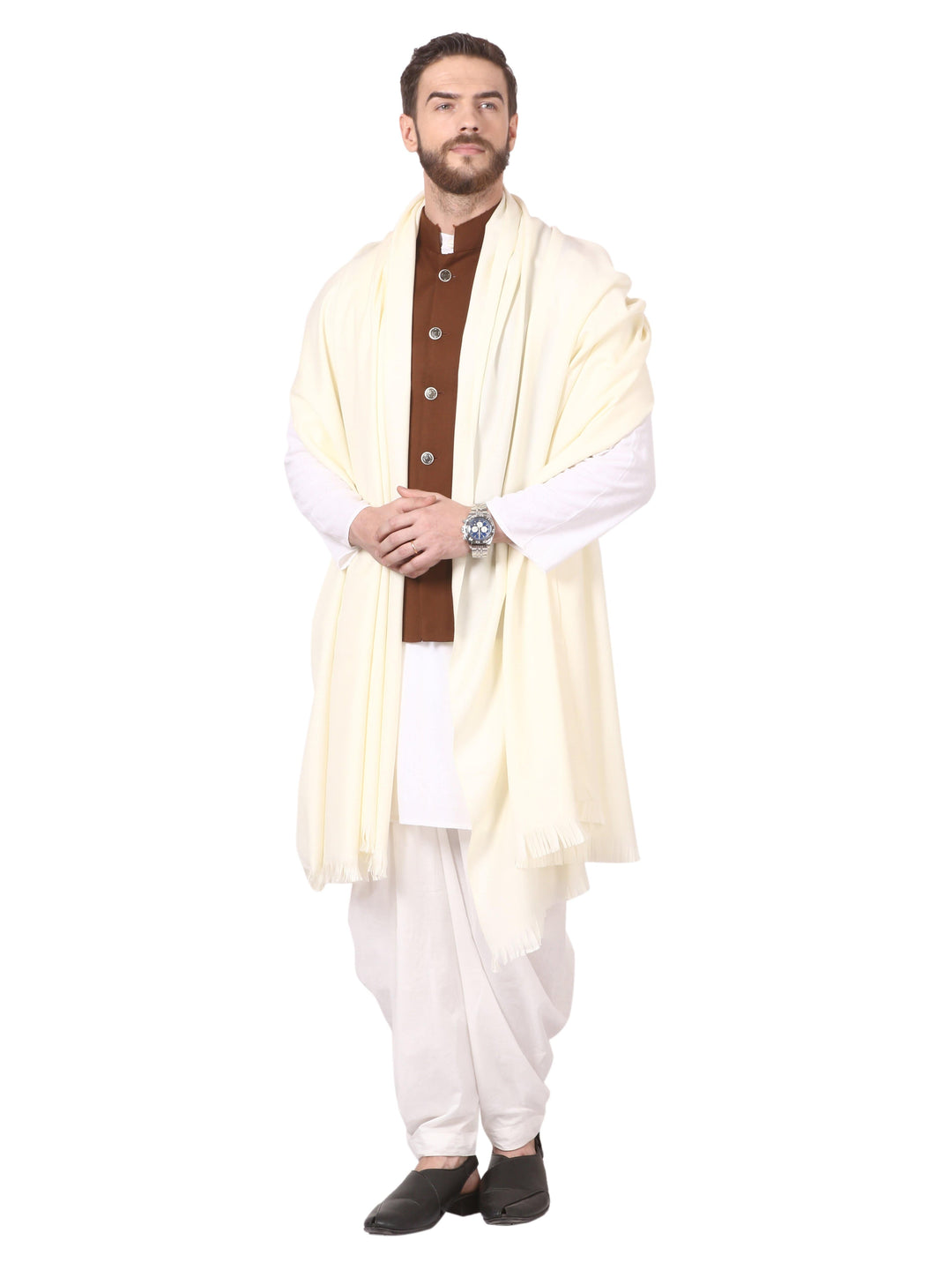 Pashtush India 127x254 Pashtush Mens Lohi, Merino Wool, 100% Pure Wool, With Woolmark Certificate for Authenticity