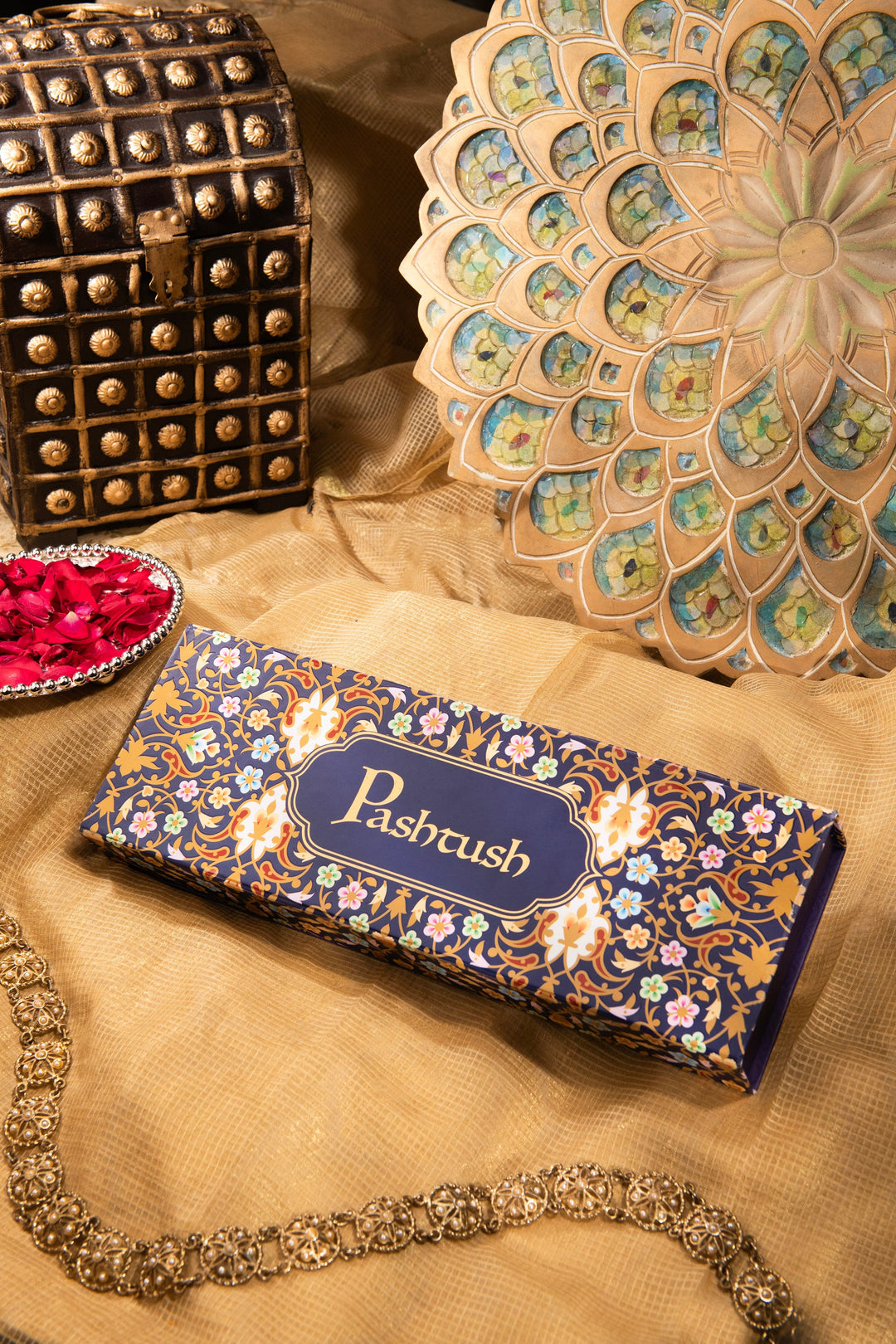 Pashtush India Gift Pack Pashtush Multi Coloured Magnet Lock Premium Box (Box Only)