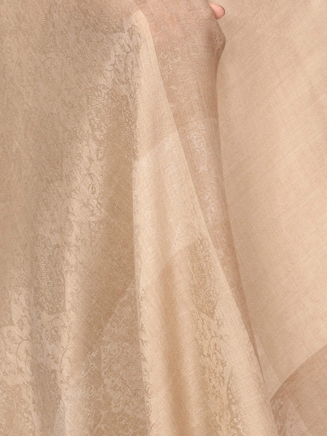 Pashtush India 70x200 Pashtush Women's Reversible Stole, Fine Wool Scarf (Extra Soft and warm)