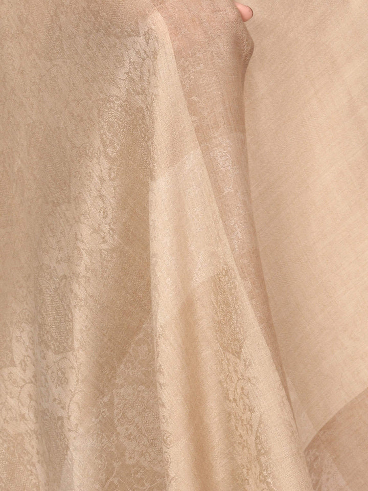 Pashtush India 70x200 Pashtush Women's Reversible Stole, Fine Wool Scarf (Extra Soft and warm)