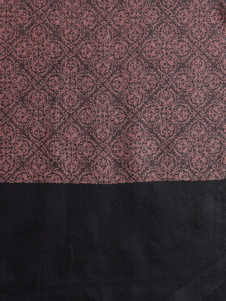 Pashtush India 114x228 Pashtush Womens Woven Paisley, Self Shawl, In Extra Soft Fine Wool, Large Wrap Size