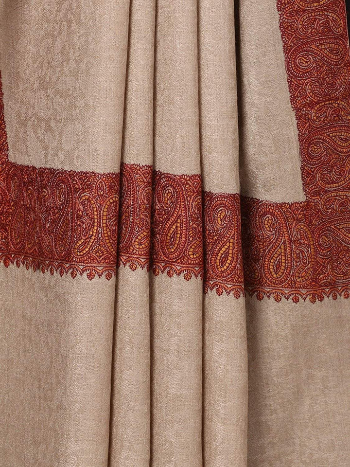 Pashtush Store shawl Mens Kashmiri Daur Embroidery Shawl - Medium Size